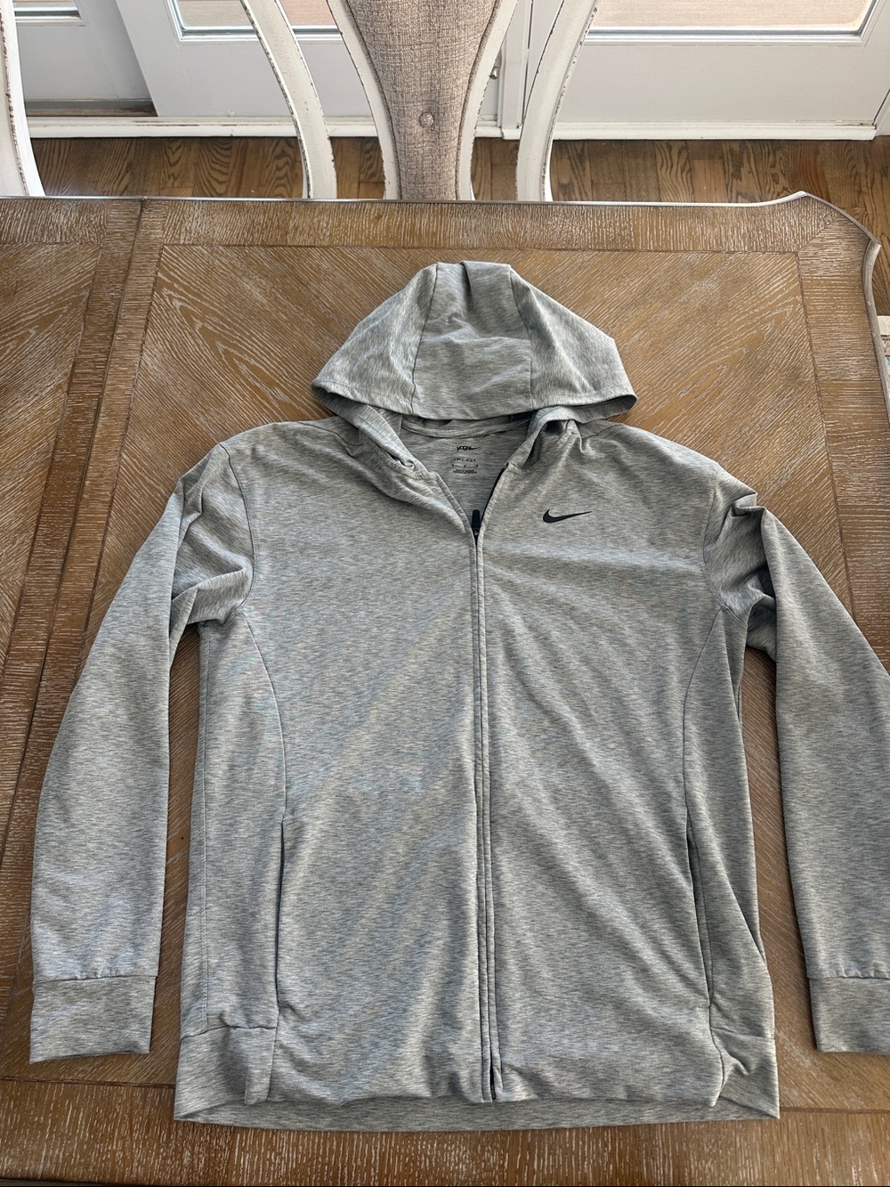Nike Men’s Heather Gray Full-Zip Performance Hoodie